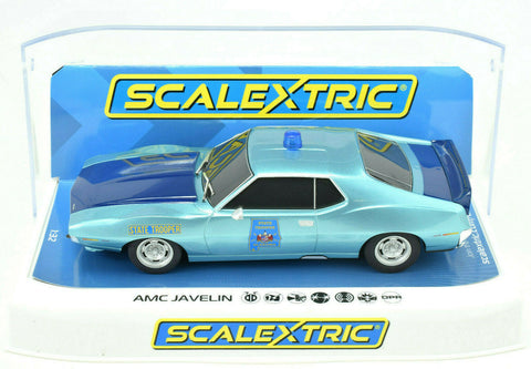 Scalextric AMC Javelin - Alabama Police Car DPR W/ Lights 1/32 Slot Car C4058