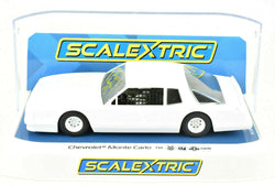 Scalextric White 1986 Chevrolet Monte Carlo Stock Car DPR 1/32 Slot Car C4072
