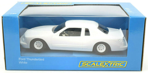 Scalextric White Ford Thunderbird Stock Car DPR 1/32 Slot Car C4077