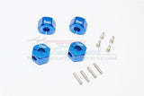 GPM Racing Traxxas 4-Tec 2.0 Blue Aluminum 9mm Thick Wheel Hex Adapters GT010-12X9MM-B