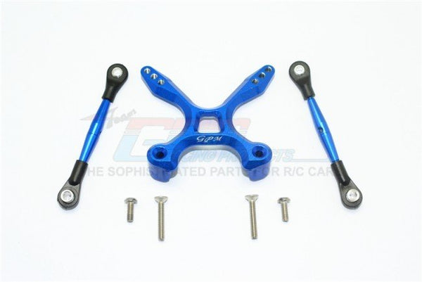 GPM Racing Traxxas 4-Tec 2.0 Blue Aluminum Rear Tie Rods W/ Stabilizer GT049R-B