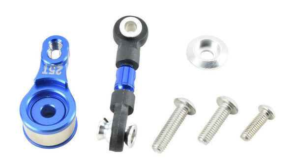 GPM Racing Traxxas 4-Tec 2.0 Blue Aluminum Servo Saver W/ Steering Link GT16025TM-B