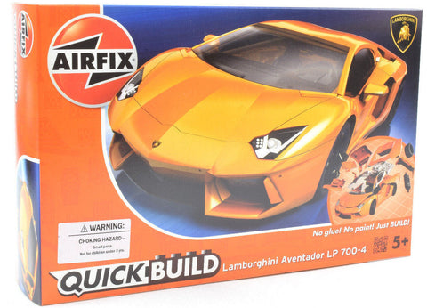 Airfix QUICK BUILD Orange Lamborghini Aventador LP 700-4 Plastic Model Kit J6007