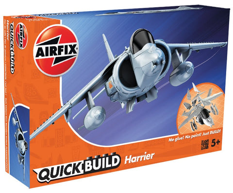 Airfix QUICK BUILD Harrier Snap Together Plastic Model Kit J6009