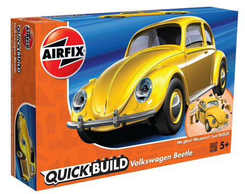 Airfix QUICK BUILD Volkswagen VW Beetle Snap Together Plastic Model Kit J6023