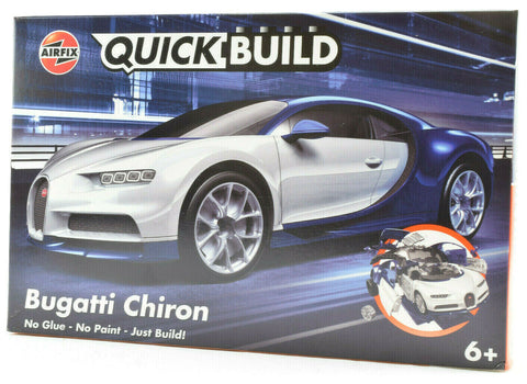 Airfix QUICK BUILD Bugatti Chiron Snap Plastic Model Car Kit J6044