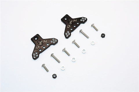 GPM Racing Axial SMT10 Black Aluminum Front Or Rear Shock Mount Set MJ028-BK