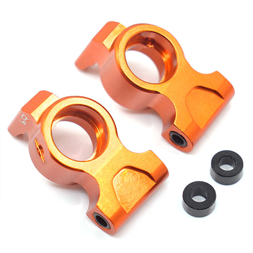 Yeah Racing HPI RS4 Sport 3 Orange Aluminum Rear Hub / Knuckle Set RSS3-005OR