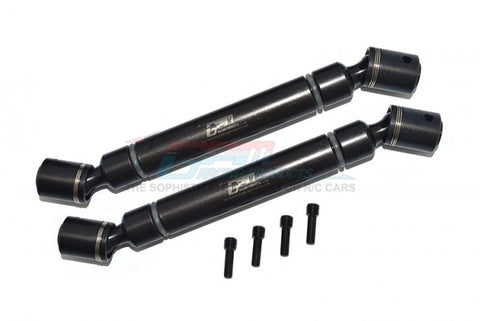 GPM Racing Axial SCX6 Carbon Steel Front & Rear CVD Driveshaft Set SCX6037S-BK