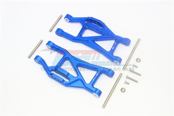 GPM Racing Traxxas Maxx Blue Aluminum Lower Arm Suspension Arm Pair TXMS055F/R-B
