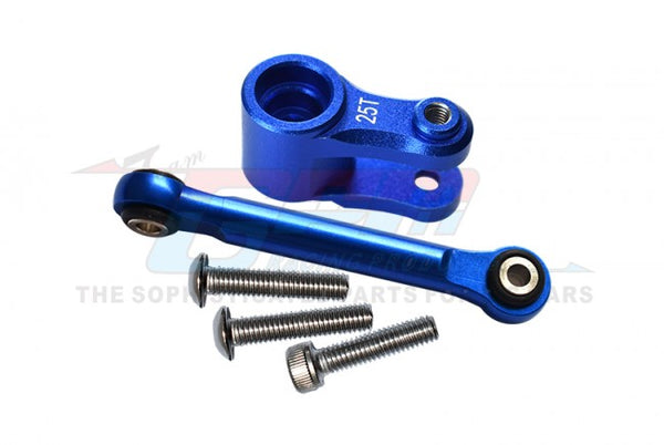 GPM Racing Traxxas Maxx Blue Aluminum 25T Servo Horn W/ Tie Rod TXMS16025TN-B