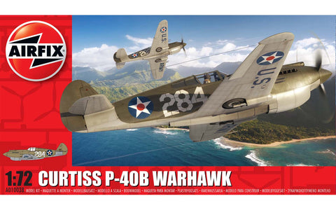 Airfix Curtiss P-40B Warhawk 1:72 Scale Plastic Model Plane Kit A01003B